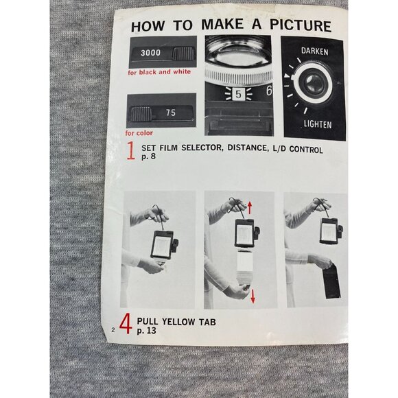 How To Make Good Pictures Polaroid Colorpack IV Land Camera Instruction Book Pap - Picture 4 of 9